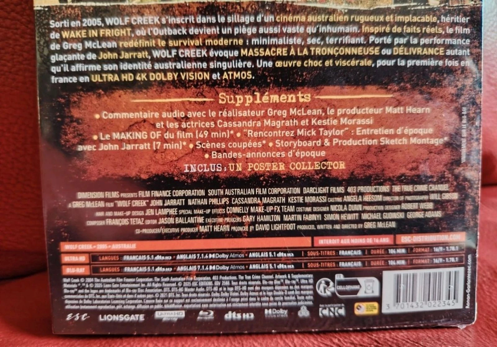 Wolf creek editie collector limitée 4k blu – photo 3